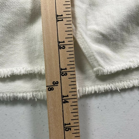 Frame Women's White Denim Jeans Skirt Size 26 100% - Picture 9 of 9